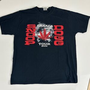 Snoop Dogg Canada 2014 Tour Shirt - Fruit of the Loom Heavy Cotton Size Large